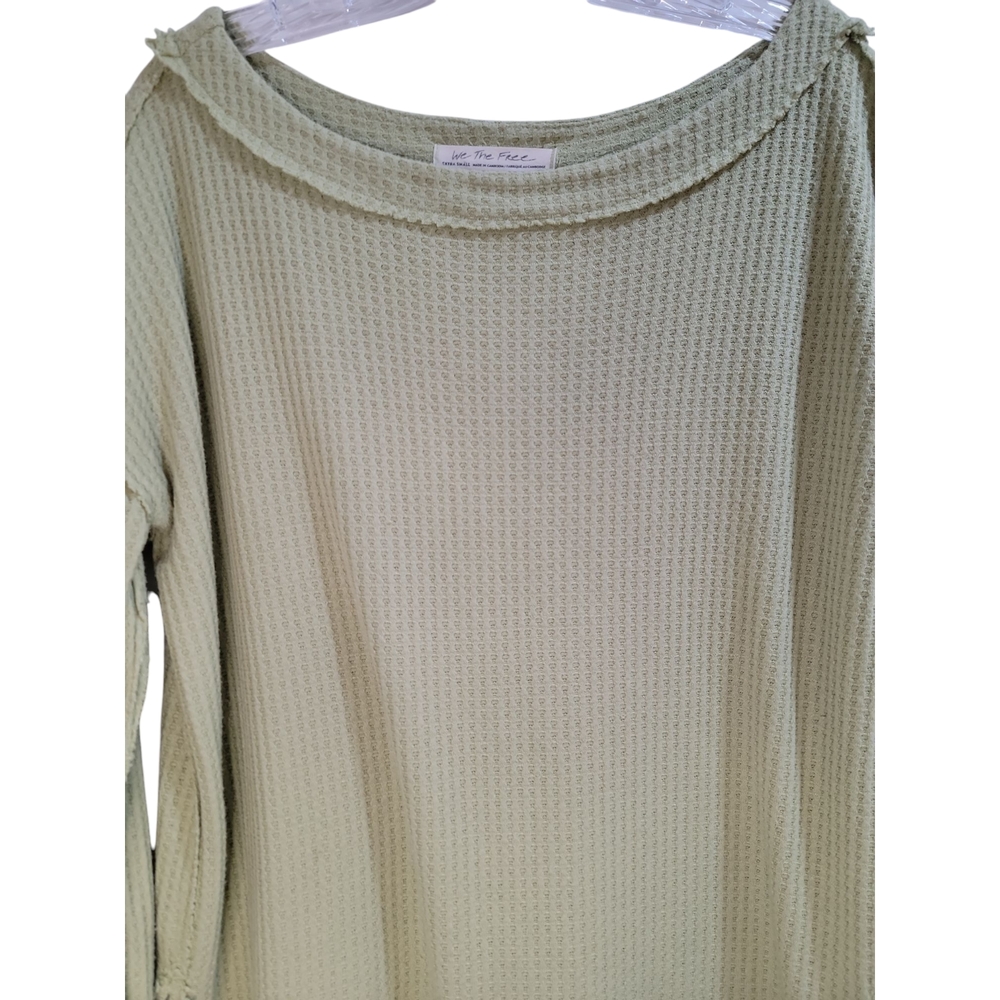 We The Free Shirt XS Green Tunic Top North Slope Thermal   Thumbhole Slouch Fit‎ - Picture 3 of 5